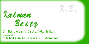 kalman beitz business card
